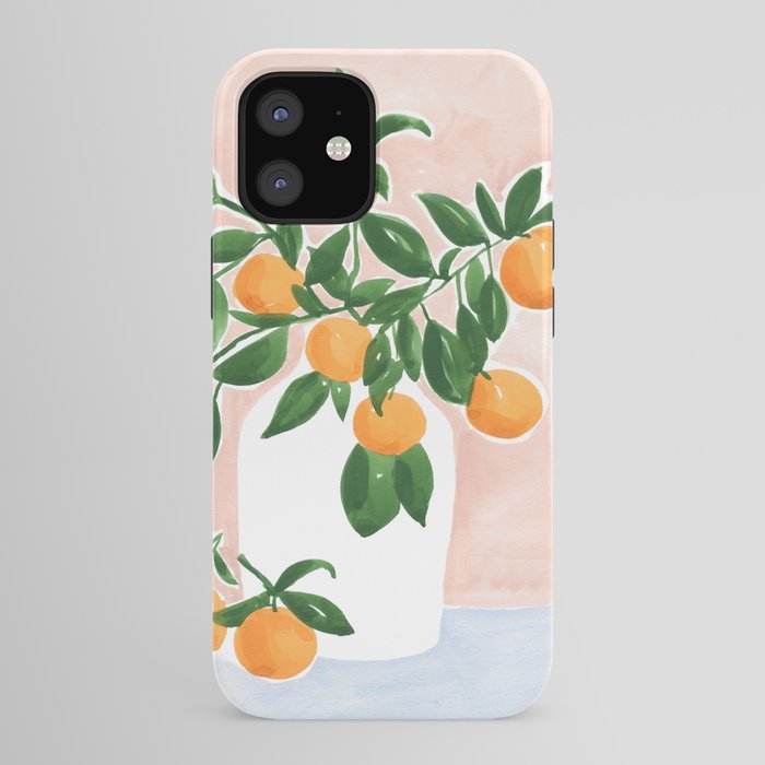 Orange Tree Branch in a Vase iPhone Case Gallery Image 41