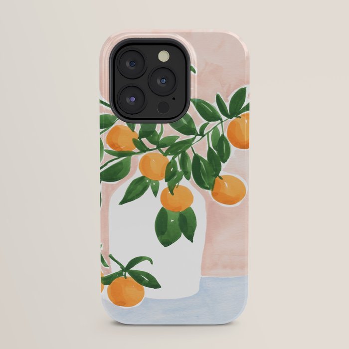 Orange Tree Branch in a Vase iPhone Case Gallery Image 23