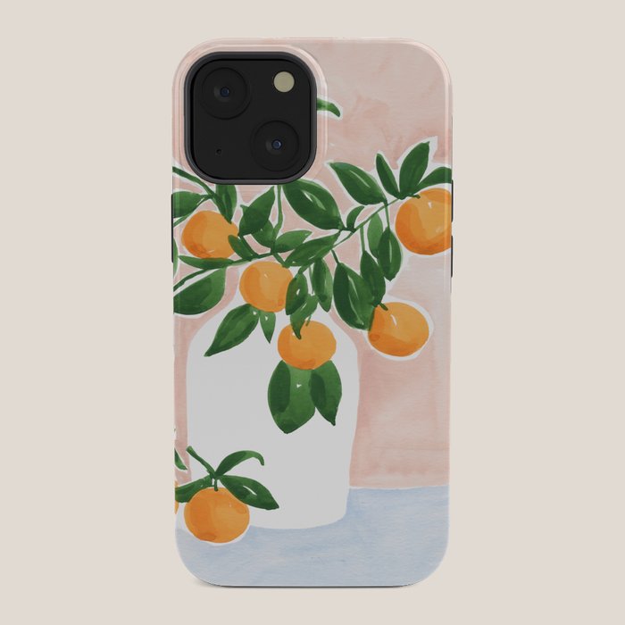 Orange Tree Branch in a Vase iPhone Case Gallery Image 34