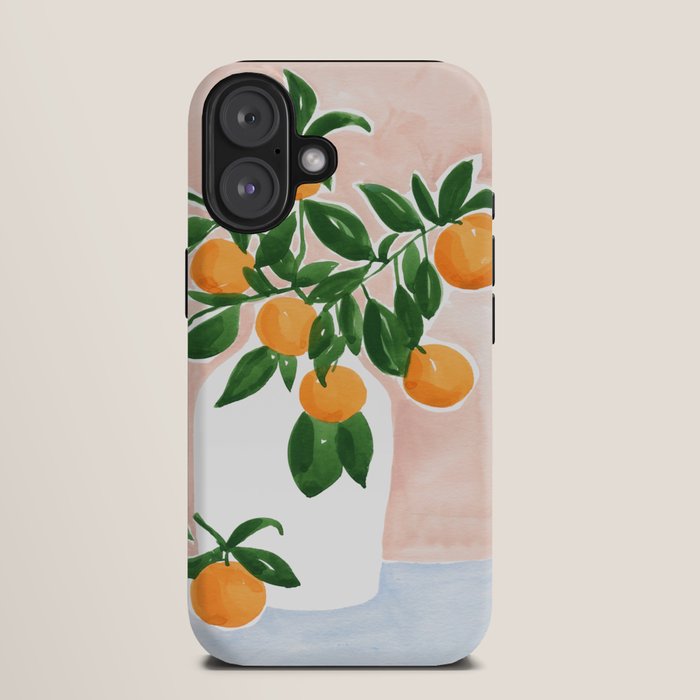 Orange Tree Branch in a Vase iPhone Case Gallery Image 9