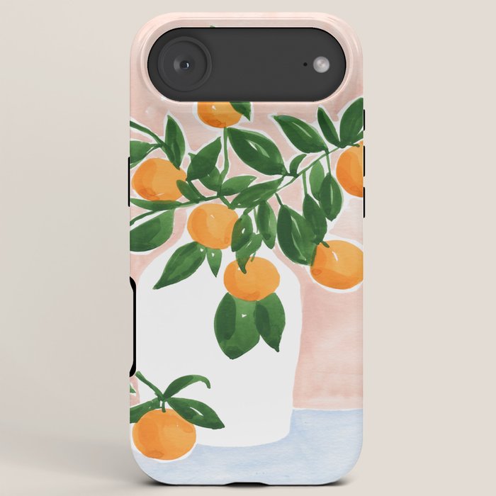 Orange Tree Branch in a Vase iPhone Case Gallery Image 6