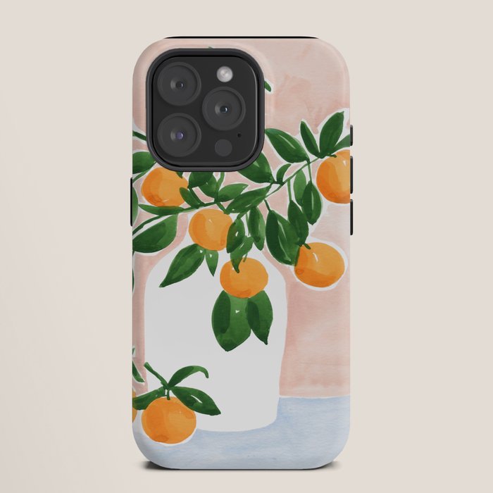 Orange Tree Branch in a Vase iPhone Case Gallery Image 11