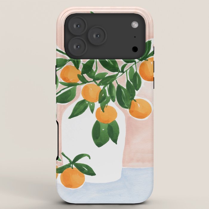Orange Tree Branch in a Vase iPhone Case Gallery Image 8