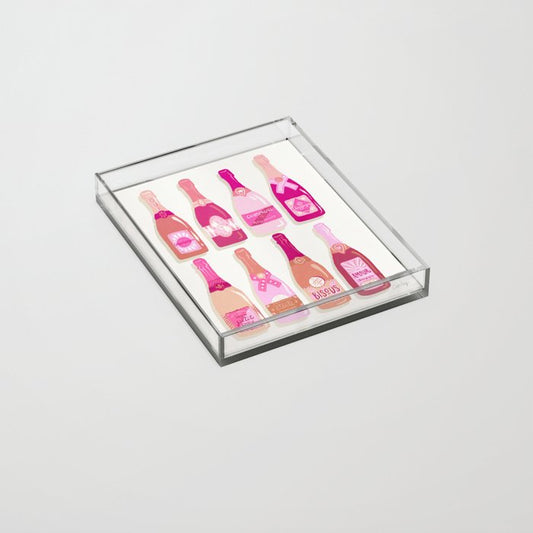 French Champagne Collection â Pink Acrylic Tray Gallery Image 2