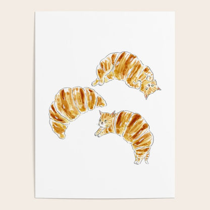 Croissant Cats Poster Gallery Image 2