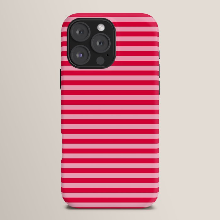 Retro, Beach, Colorful Stripes, Pink and Red iPhone Case Gallery Image 16