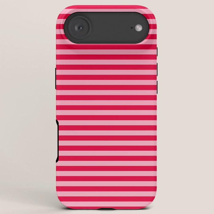Retro, Beach, Colorful Stripes, Pink and Red iPhone Case Gallery Image 6