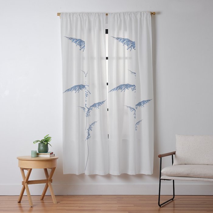 Blue flowers 2 Window Curtain Gallery Image 9