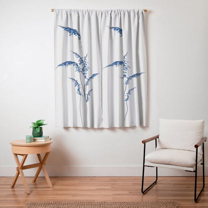 Blue flowers 2 Window Curtain Gallery Image 7