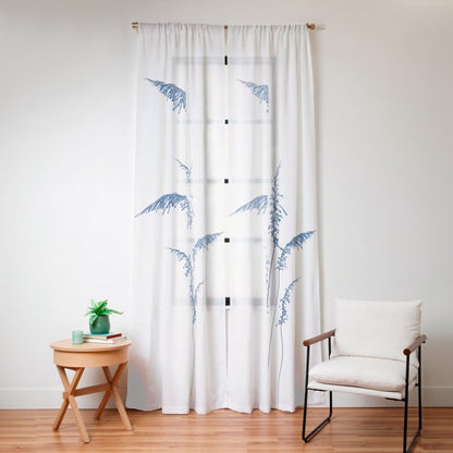 Blue flowers 2 Window Curtain Gallery Image 16