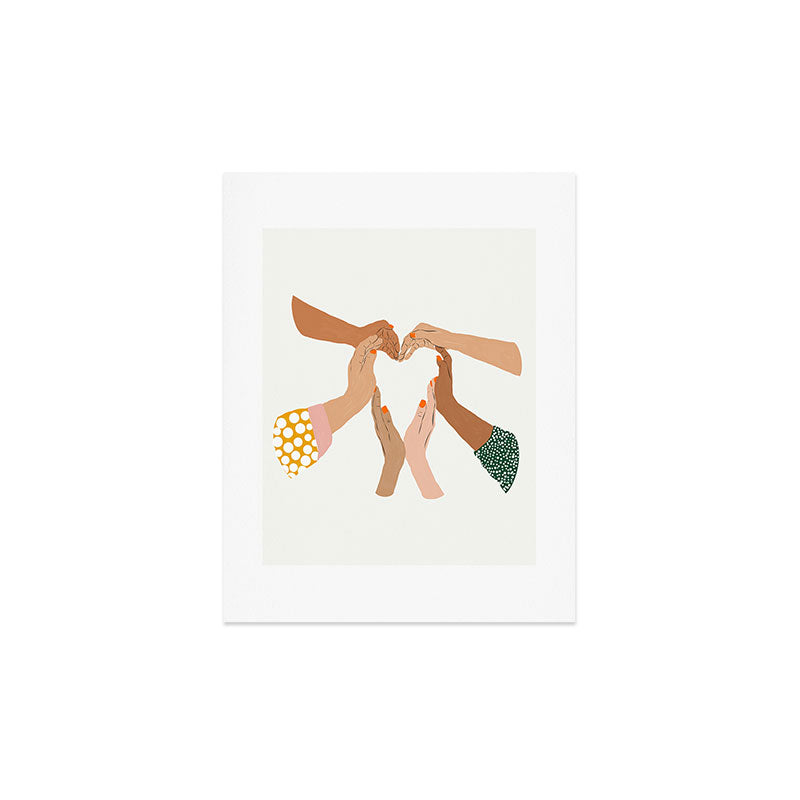 Indiscrimination | Anti-Racism Painting | Unity Illustration | Women Empowerment Growth Mindset Art Print Gallery Image 3