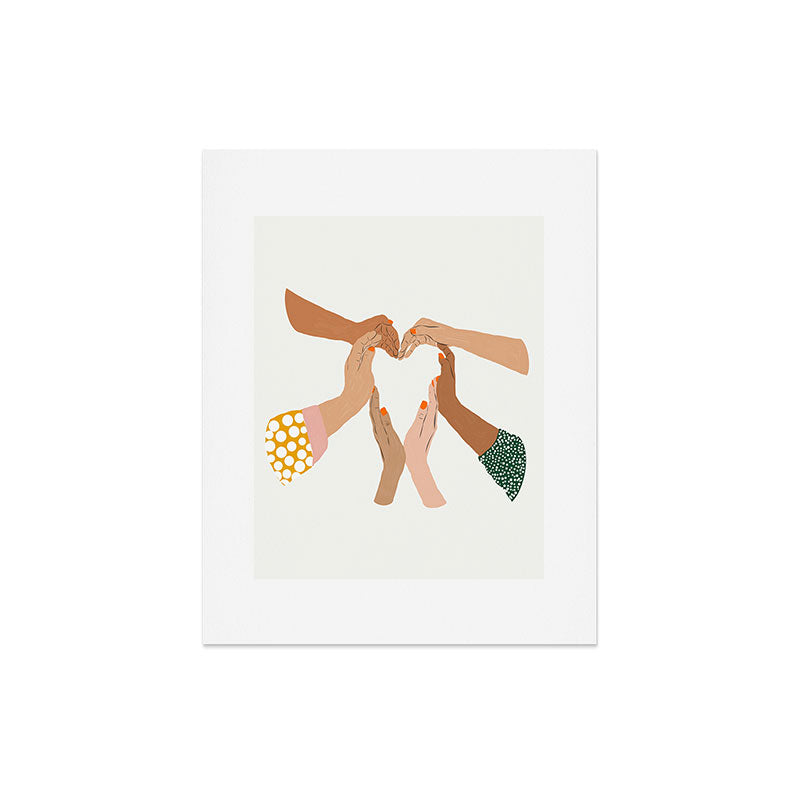 Indiscrimination | Anti-Racism Painting | Unity Illustration | Women Empowerment Growth Mindset Art Print Gallery Image 7