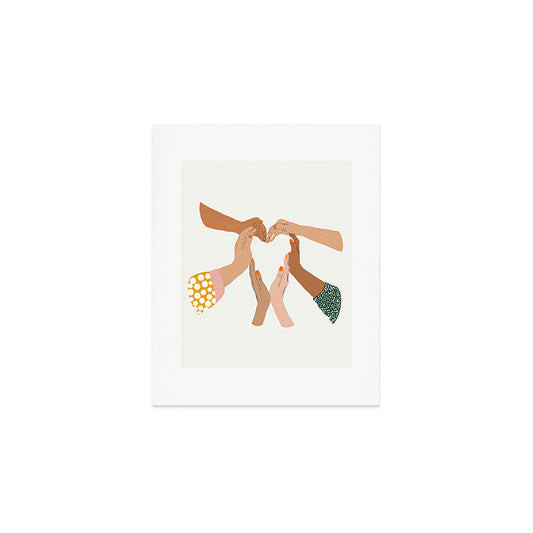 Indiscrimination | Anti-Racism Painting | Unity Illustration | Women Empowerment Growth Mindset Art Print Gallery Image 1