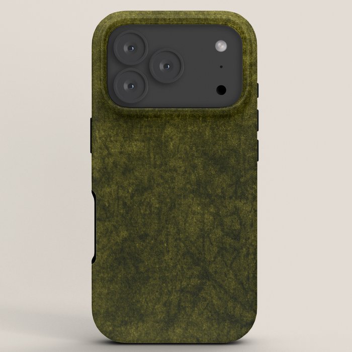 olive green velvet iPhone Case Gallery Image 7