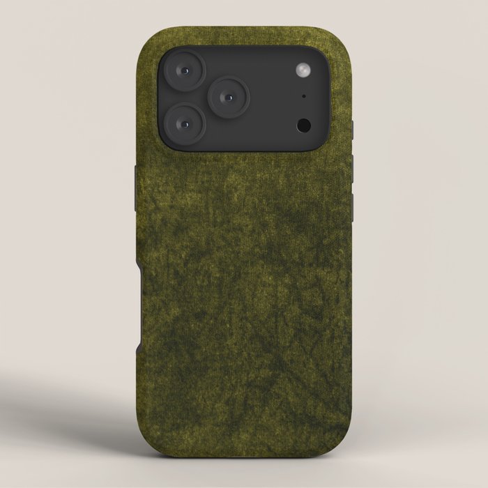 olive green velvet iPhone Case Gallery Image 3