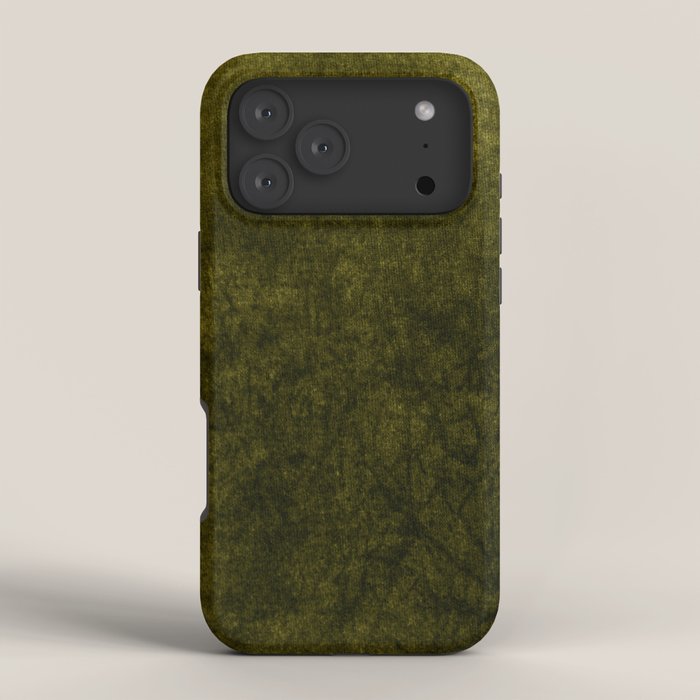 olive green velvet iPhone Case Gallery Image 4