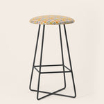 Colorful vintage happy children art mosaic pattern Stool Gallery Image 1