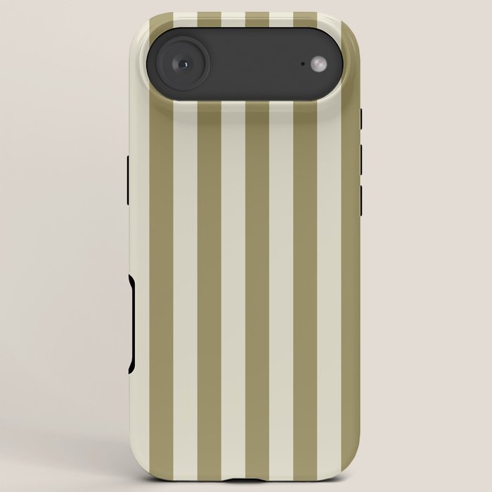Olive Green Stripes iPhone Case Gallery Image 6