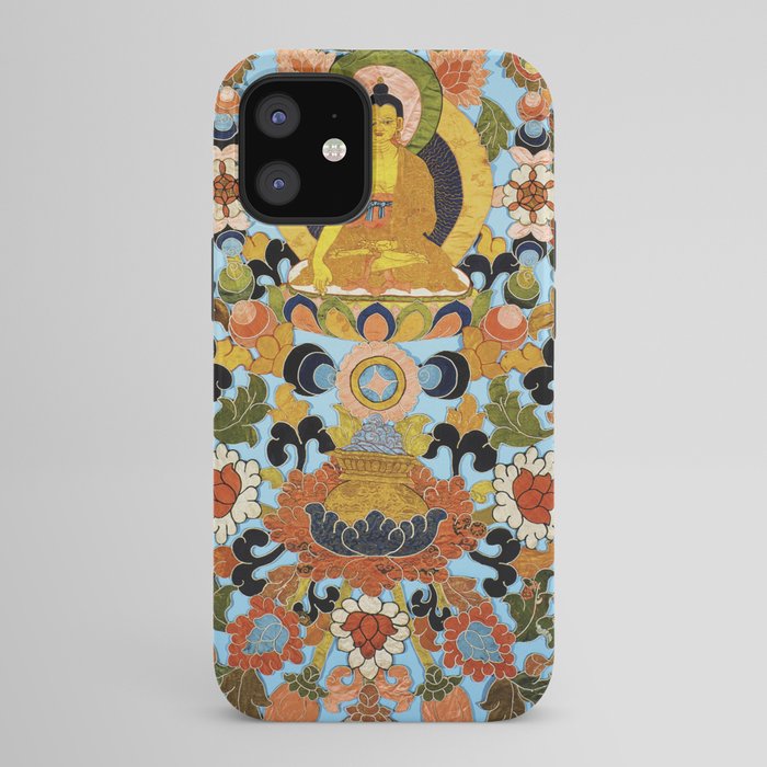 Antique Tibetan Floral Textile Print iPhone Case Gallery Image 42
