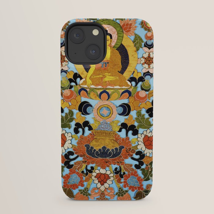 Antique Tibetan Floral Textile Print iPhone Case Gallery Image 21
