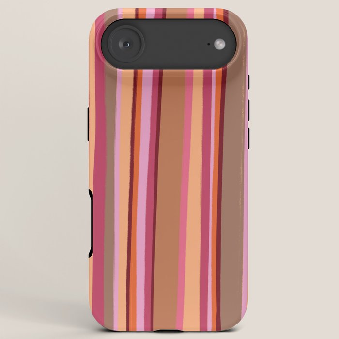 Sunday Morning Stripes Inspired by PANTONE 17 1230 Mocha Mousse iPhone Case Gallery Image 6