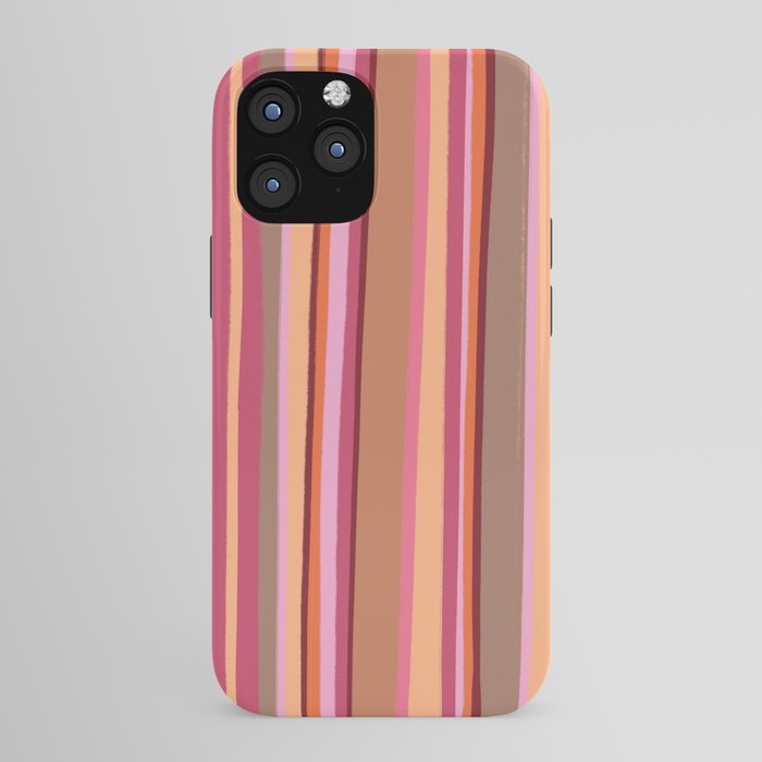 Sunday Morning Stripes Inspired by PANTONE 17 1230 Mocha Mousse iPhone Case Gallery Image 43