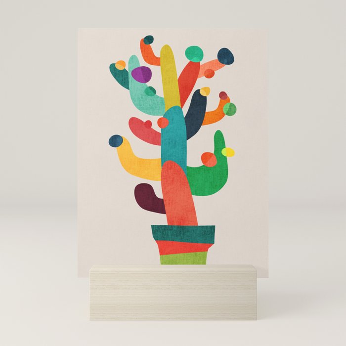 Whimsical Cactus Mini Art Print Gallery Image 5