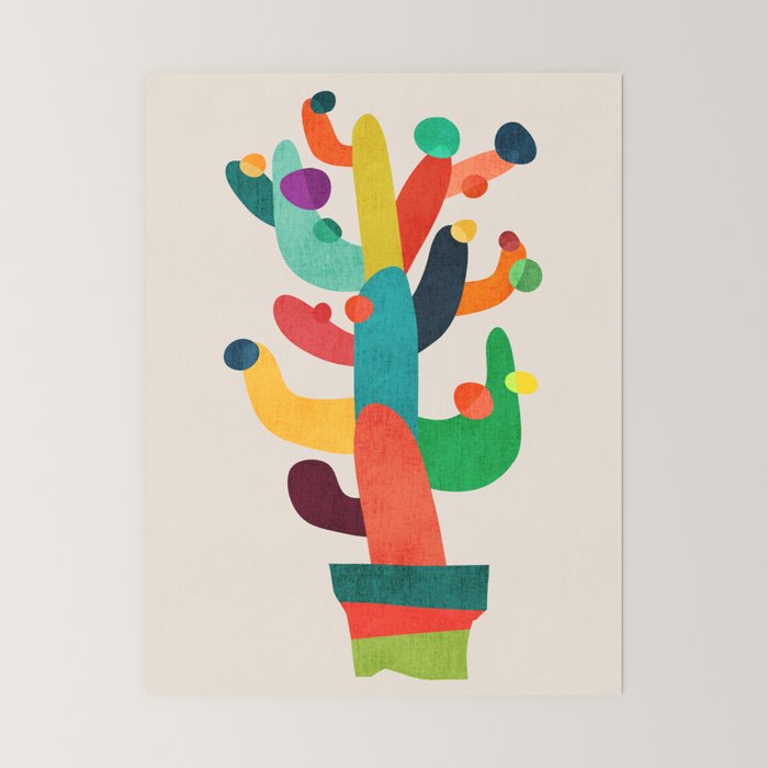 Whimsical Cactus Mini Art Print Gallery Image 6