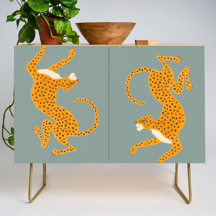 Leopard Race - blue Credenza Gallery Image 1