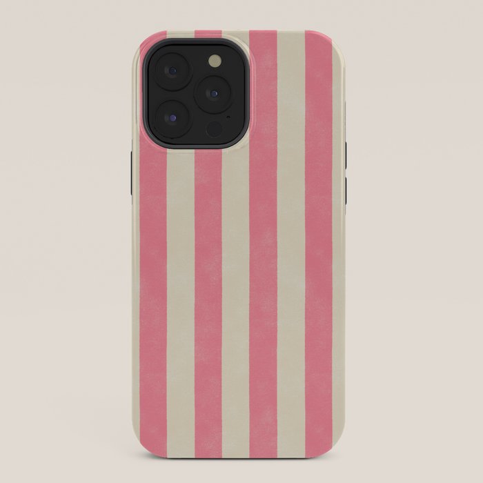 Cabana Stripe - pink & cream iPhone Case Gallery Image 36