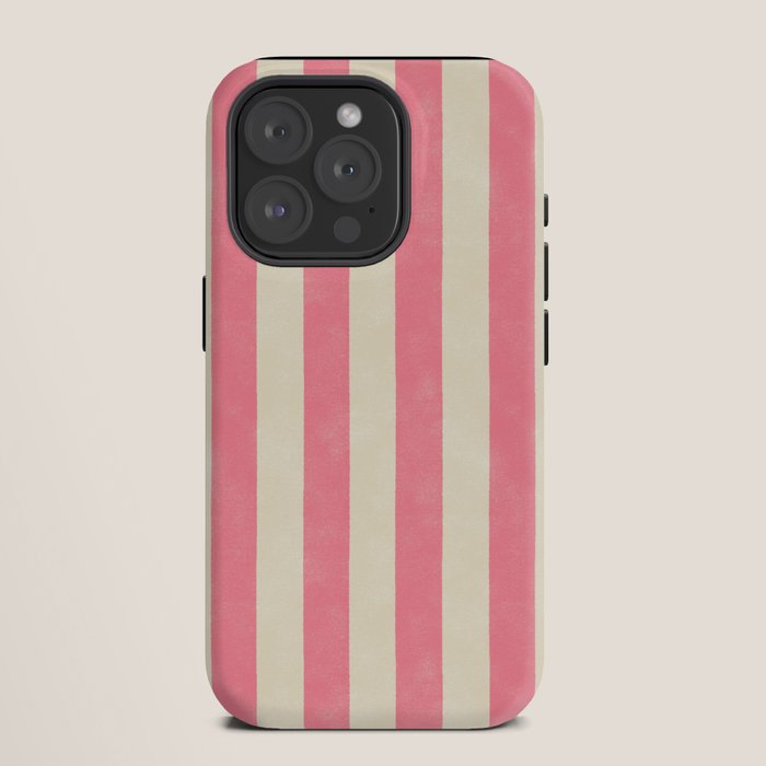 Cabana Stripe - pink & cream iPhone Case Gallery Image 11