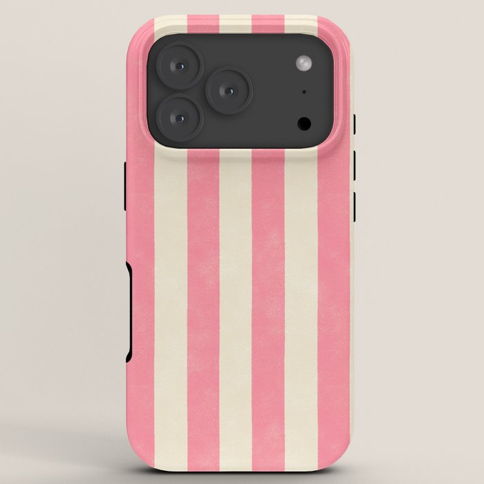 Cabana Stripe - pink & cream iPhone Case Gallery Image 7