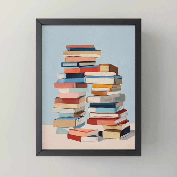 Books in Balance Mini Art Print Gallery Image 3