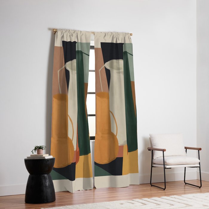 Abstract Art Vases 4 Window Curtain Gallery Image 6
