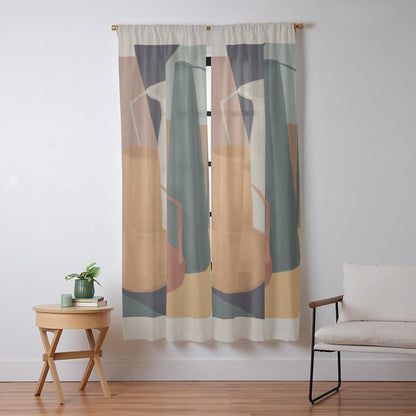 Abstract Art Vases 4 Window Curtain Gallery Image 9