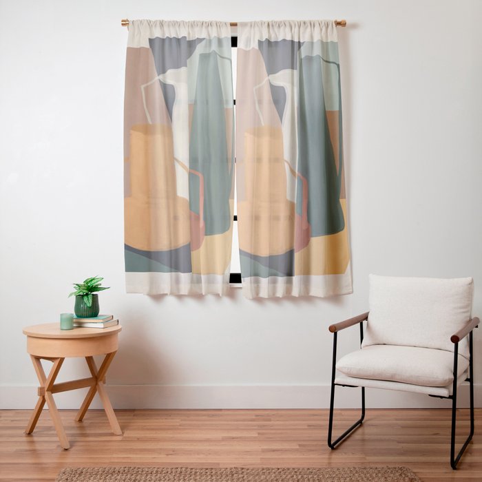Abstract Art Vases 4 Window Curtain Gallery Image 11