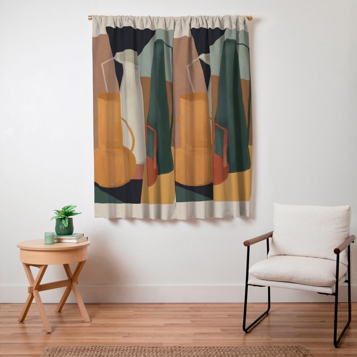 Abstract Art Vases 4 Window Curtain Gallery Image 7