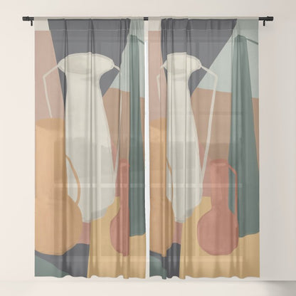 Abstract Art Vases 4 Window Curtain Gallery Image 21