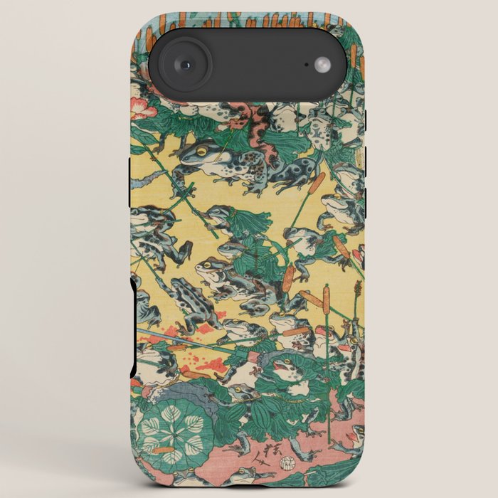 Fashionable Battle of Frogs by Kawanabe Kyosai, 1864 iPhone Case Gallery Image 6