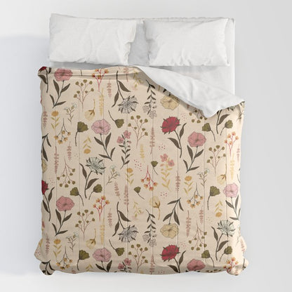 Spring Garden Flower Collection - Cream Comforter Gallery Image 7