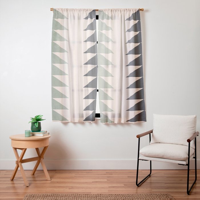 Minimal Geometric 32 Window Curtain Gallery Image 11