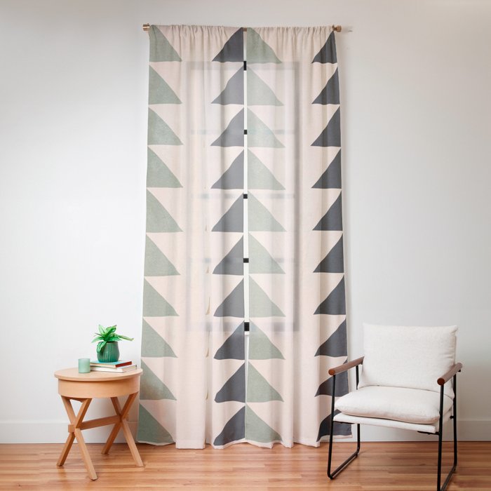 Minimal Geometric 32 Window Curtain Gallery Image 16