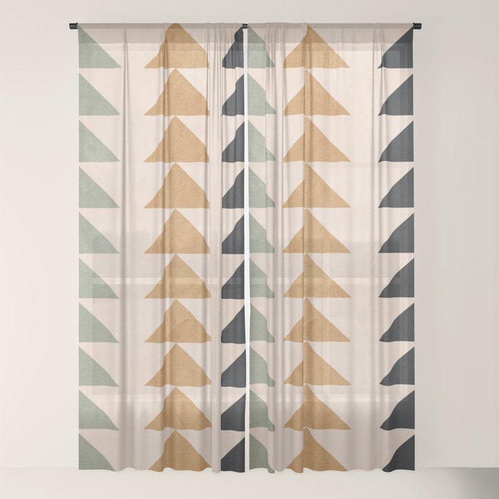 Minimal Geometric 32 Window Curtain Gallery Image 18