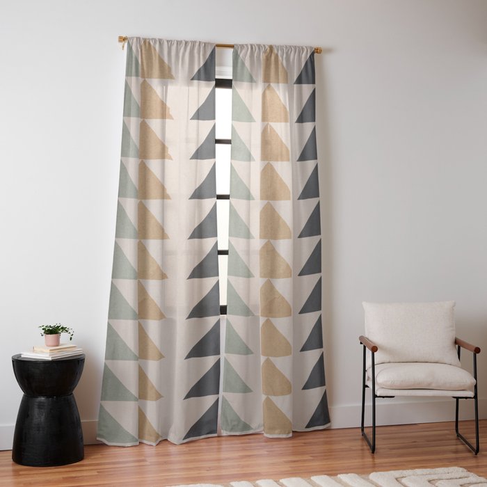 Minimal Geometric 32 Window Curtain Gallery Image 14