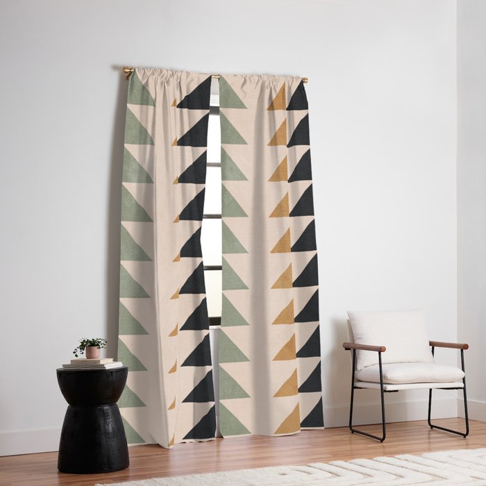 Minimal Geometric 32 Window Curtain Gallery Image 6
