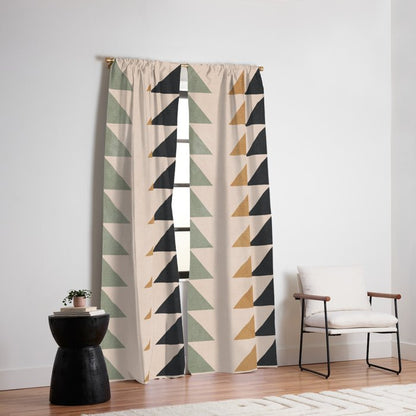 Minimal Geometric 32 Window Curtain Gallery Image 2