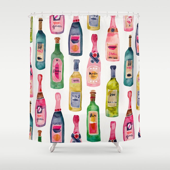 Champagne Collection Shower Curtain Gallery Image 1