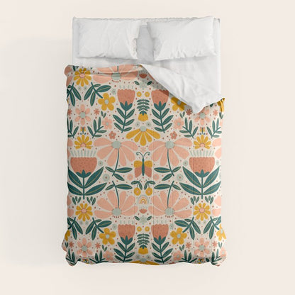 Pretty Floral - Earth Colors Comforter Gallery Image 8