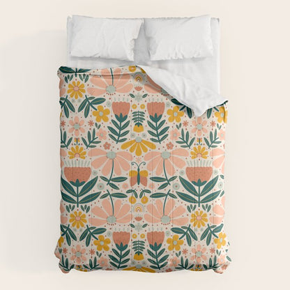 Pretty Floral - Earth Colors Comforter Gallery Image 6
