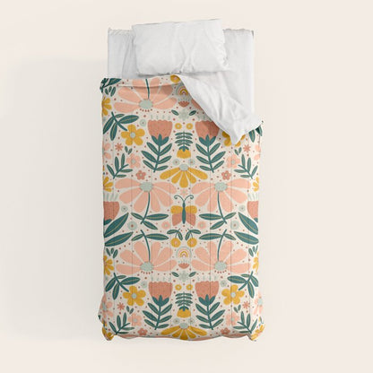 Pretty Floral - Earth Colors Comforter Gallery Image 9